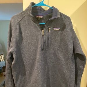 Patagonia men’s better sweater large 1/4 zip